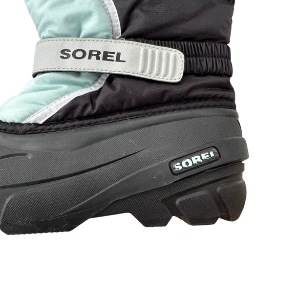 Sorel Flurry Winter Water Resistant Snow Boot Blue and Black Size 5 Youth - Picture 9 of 16